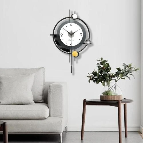 Horloge Murale Silencieuse TWFJEL, Style Nordique Minimaliste - Vue principale