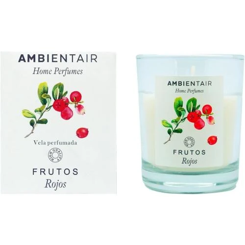 Détail de Bougie parfumée Fruits rouges Ambientair, désodorisant intérieur