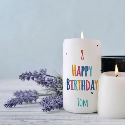 Détail de Bougie anniversaire personnalisée 39 ans, cadeau unique