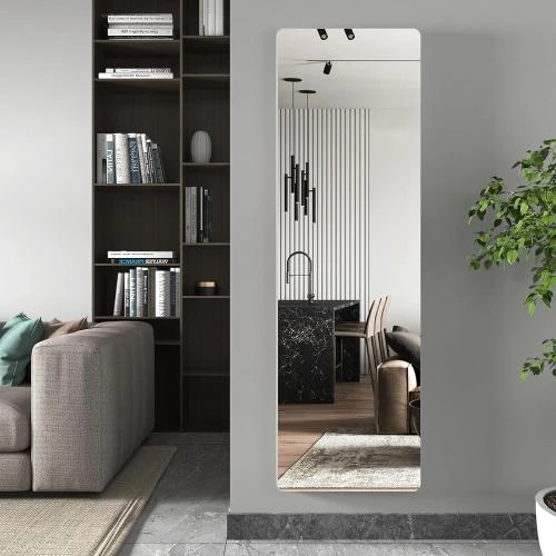 Zoom sur Miroir suspendu LVZORY, miroir de coiffeuse, chambre