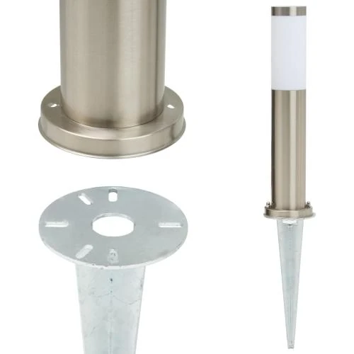 Détail de Piquet enfoncer TRIBECCO, acier galvanisé, lampe jardin