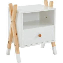 Table de Chevet TIPI, Design Moderne, Pratique, Élégante