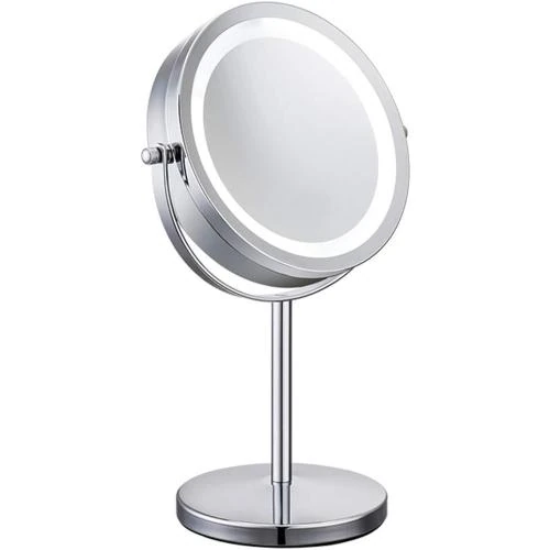 Miroir Grossissant Lumineux Meowoo, Rotation 360°, Double Face - Vue principale