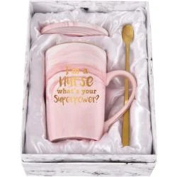 Tasse café infirmières, professeurs, rose, cadeau unique