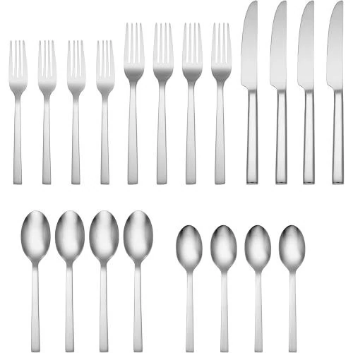 Détail de Oneida Chefs Table 20PC Ensemble de Plat Argent