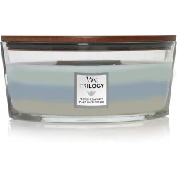 Bougie parfumée WoodWick Ellipse Trilogy, Plaid enveloppant