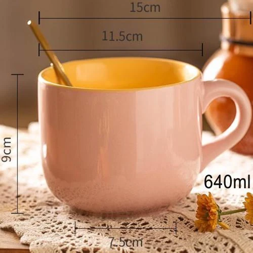 Zoom sur Tasse en céramique drôle, grande tasse à café, cadeau anniversaire