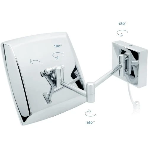 Zoom sur Miroir Maquillage VERONE, LED, Capteur Mouvement, Grossissant x5