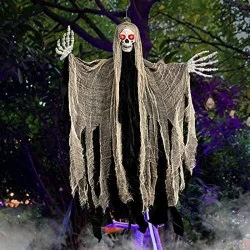 Décorations Halloween, fantômes, squelettes, faucheuses, lumineux