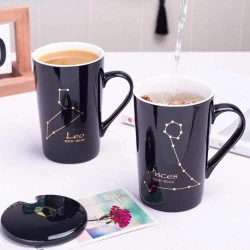 Tasse à café WOMEI Constellation Poissons, cadeau Noël