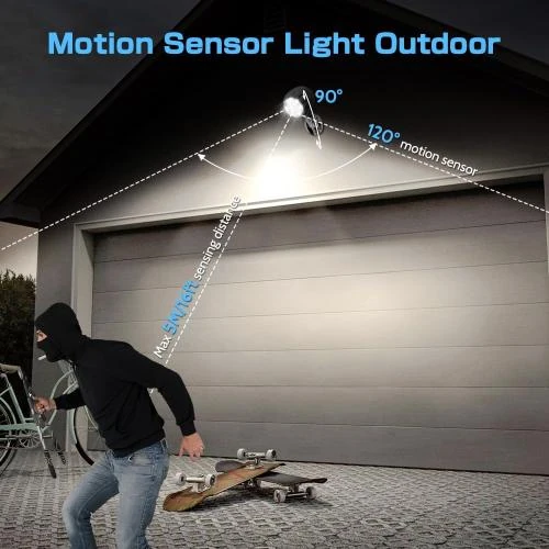Zoom sur Détecteur Mouvement LED ASOFTY, Batterie Extérieure, IP65