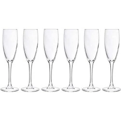 Coupes à champagne Cosy Moments, Lot de 6, Verre élégant