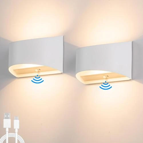 Liyabber Applique Murale Détecteur Mouvement, LED 3000K - Vue principale