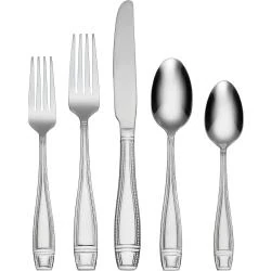 Couverts Oneida Ellis 42 pièces, Argent élégant, durable