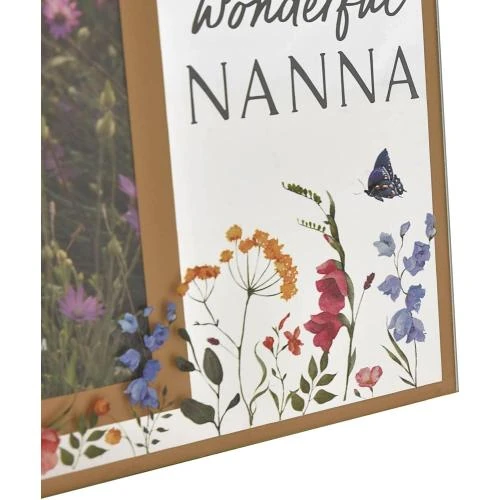 Zoom sur Cadre photo floral en verre Widdop And Co