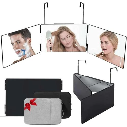 Miroir 360 degrés Coiffure Eco Emoi, Portable, Pliable - Vue principale