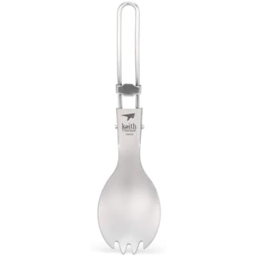 Spork Pliable Keith Ti5301, Gris, Ultraléger, Pratique - Vue principale