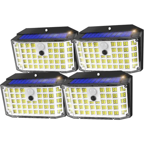 Haokiang Lampe Solaire Extérieure 176LED, Détecteur Mouvement - Vue principale