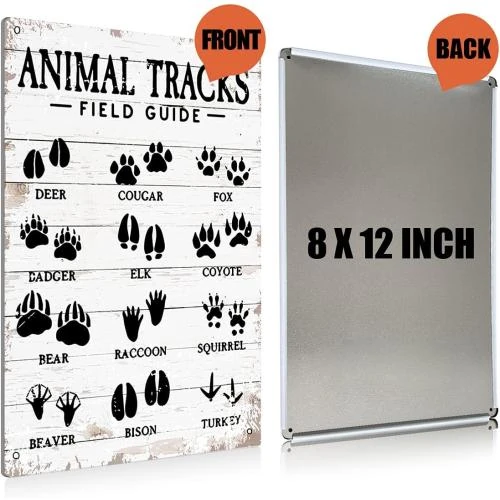 Détail de Panneau métal 39 animaux, décoration murale rustique, Beastzheng