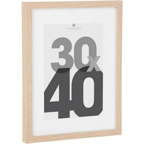 Cadre photo bois verre ATMOSPHERA Eva 30x40 cm - Vue principale