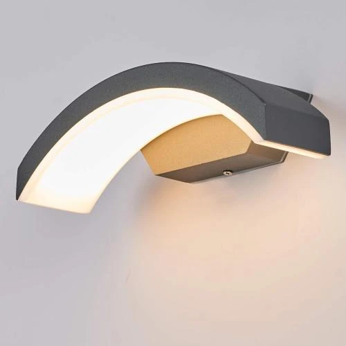Zoom sur Applique murale LED topmo-plus, étanche IP65, gris