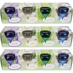 Bougies parfumées, lot de 12, sélection variée