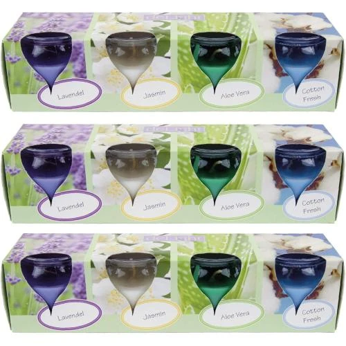 Bougies parfumées, lot de 12, sélection variée - Vue principale