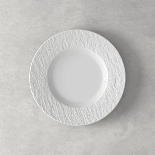 Assiettes petit déjeuner porcelaine Villeroy Boch, blanc, lot 6 - Vue principale