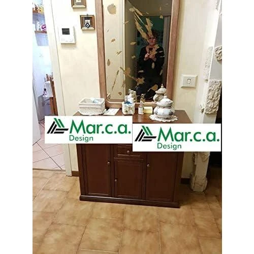 Détail de Mar.c.a. Design, Meuble Rangement Bois Noyer Foncé, Buffet