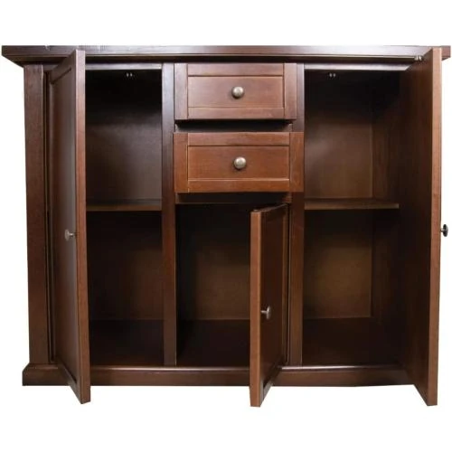 Zoom sur Mar.c.a. Design, Meuble Rangement Bois Noyer Foncé, Buffet
