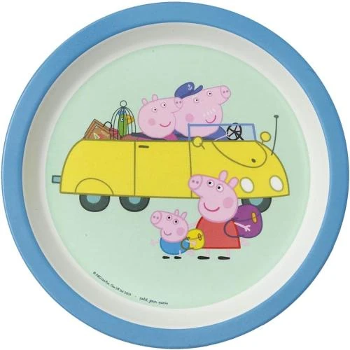 Assiette Bébé Peppa Pig, Bleu, Petit Jour Paris - Vue principale