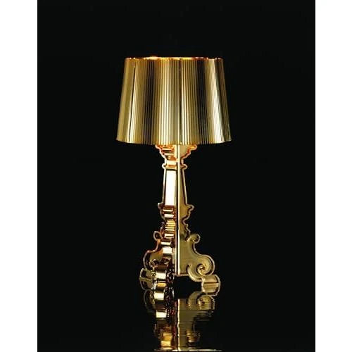 Zoom sur Lampe de Table Kartell Bourgie Or - Design Dimmable Élégant