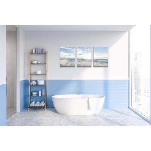 Présentation de Art Huaqin, toile murale plage, oiseaux marins, moderne en situation