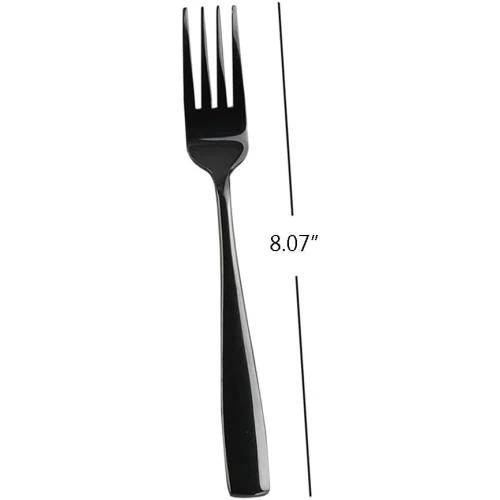 Détail de Teyyvn Fourchettes Acier Inoxydable Noir, Lot 16 unités