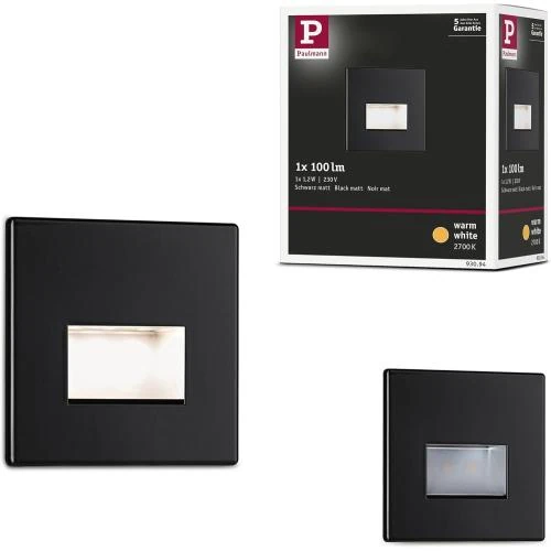Applique LED encastrable Paulmann Wand EBL Edge 93094 blanc chaud - Vue principale