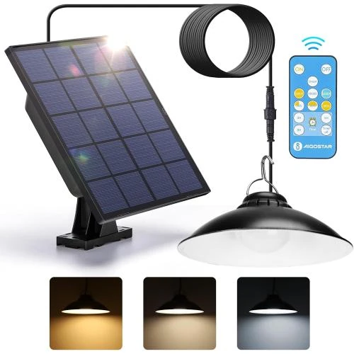 Aigostar Lampe solaire extérieure, télécommande, étanchéité IP65 - Vue principale