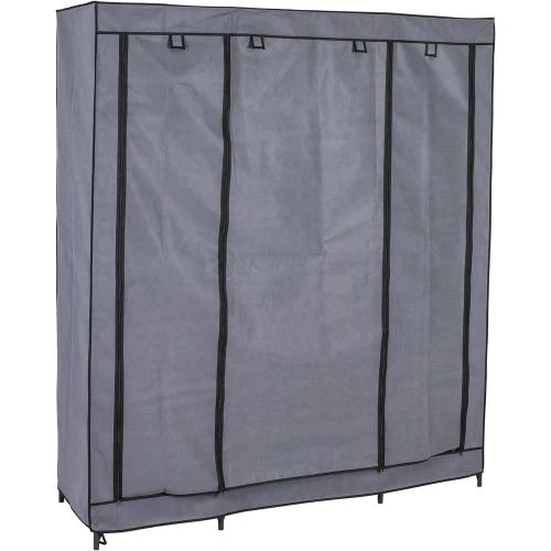 Armoire Axentia Acier Noir Gris, Design Moderne, Durable - Vue principale