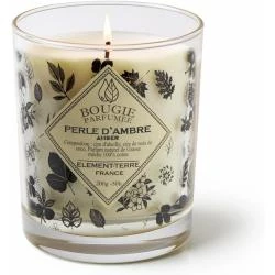 Bougie Parfumée Perle d'Ambre, 50 Heures, Élément Terre