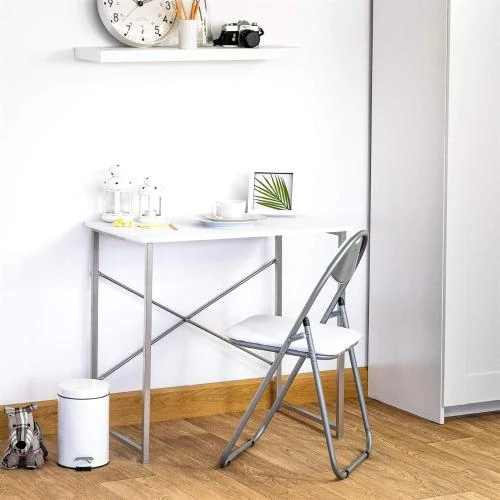 Détail de Bureau, Chaise, Set 2 pièces, Harbour Housewares, Blanc