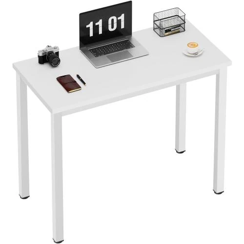 Bureau Ordinateur Blanc, Table Etude Informatique Moderne - Vue principale