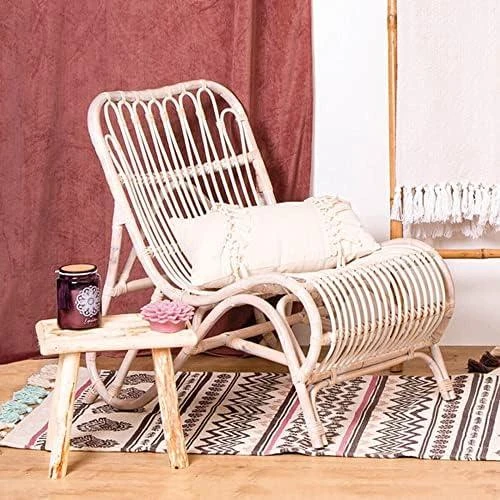 Détail de Tabouret en Bois Atmosphera Woody, Design Rustique, Confort et Élégance
