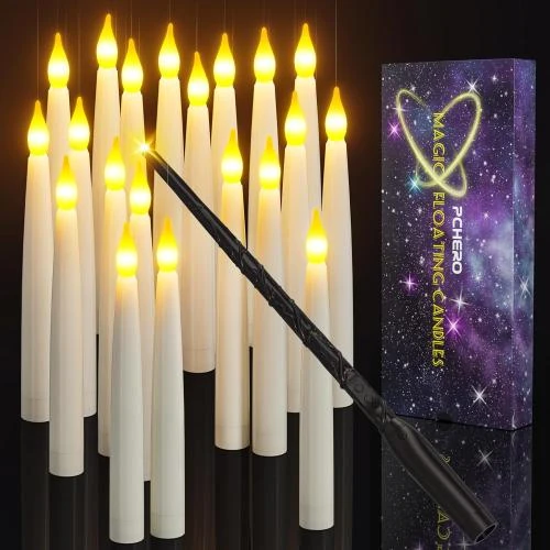 Bougies Flottantes LED, 20 Fausses Bougies Chandelier - Vue principale