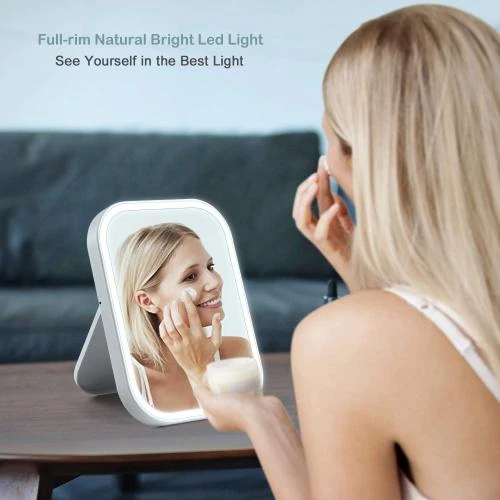 Détail de Miroir Grossissant LED Kasimir, Portable, Tactile, Pliant