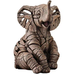 Sculpture Veau Éléphant Enesco, Résine Pierre, Matt Buckley