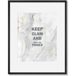 Présentation Cadre photo métal noir, aluminium brossé, verre trempé