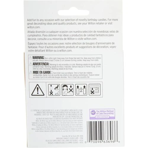 Détail de Bougies Rose Wilton, Lot de 12, Décoration Fête