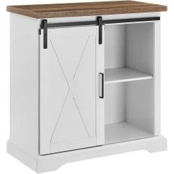 Armoire Rangement Salle à Manger Acier Blanc Massif