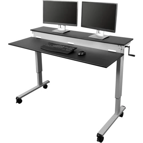 Bureau réglable en hauteur S Stand Up Desk Store, Noir - Vue principale