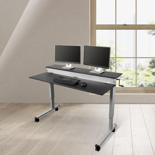 Détail de Bureau réglable en hauteur S Stand Up Desk Store, Noir