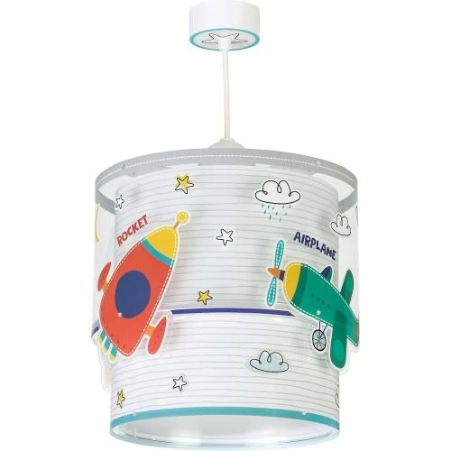 Dalber Lampe Suspension Enfant Voitures Avions 61682 - Vue principale